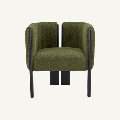 Como Bouclé Upholstered Dining Chair Set of 2