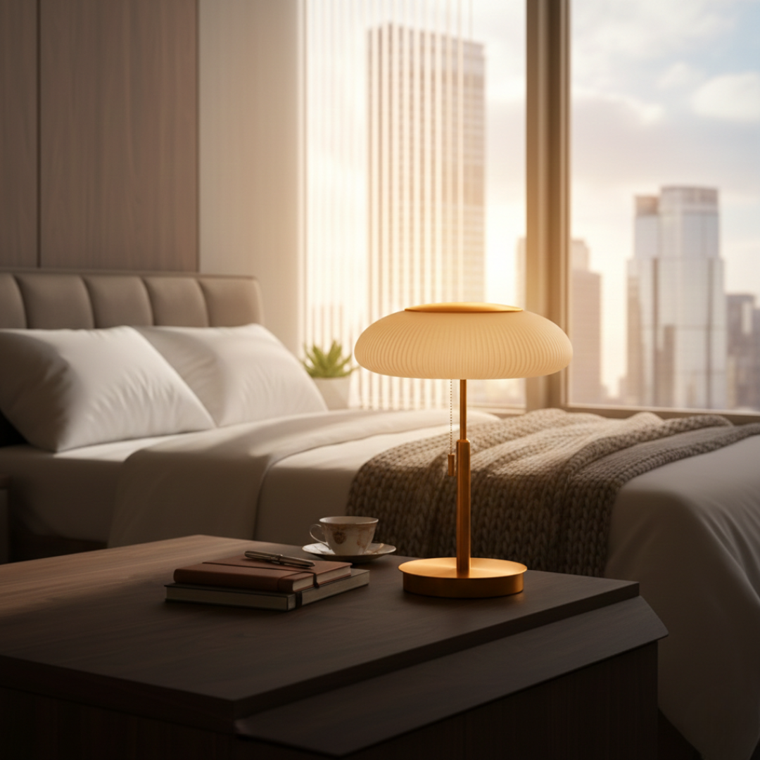 Copenhagen Vintage Glass Table Lamp