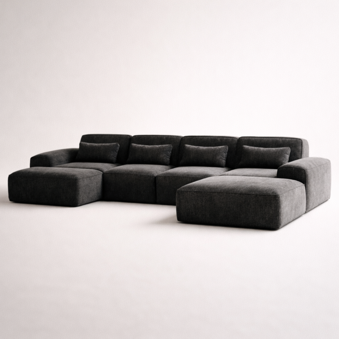 Cumulus Modern Boneless Couch in Modular Sectional Design