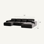 Cumulus Modern Boneless Couch in Modular Sectional Design