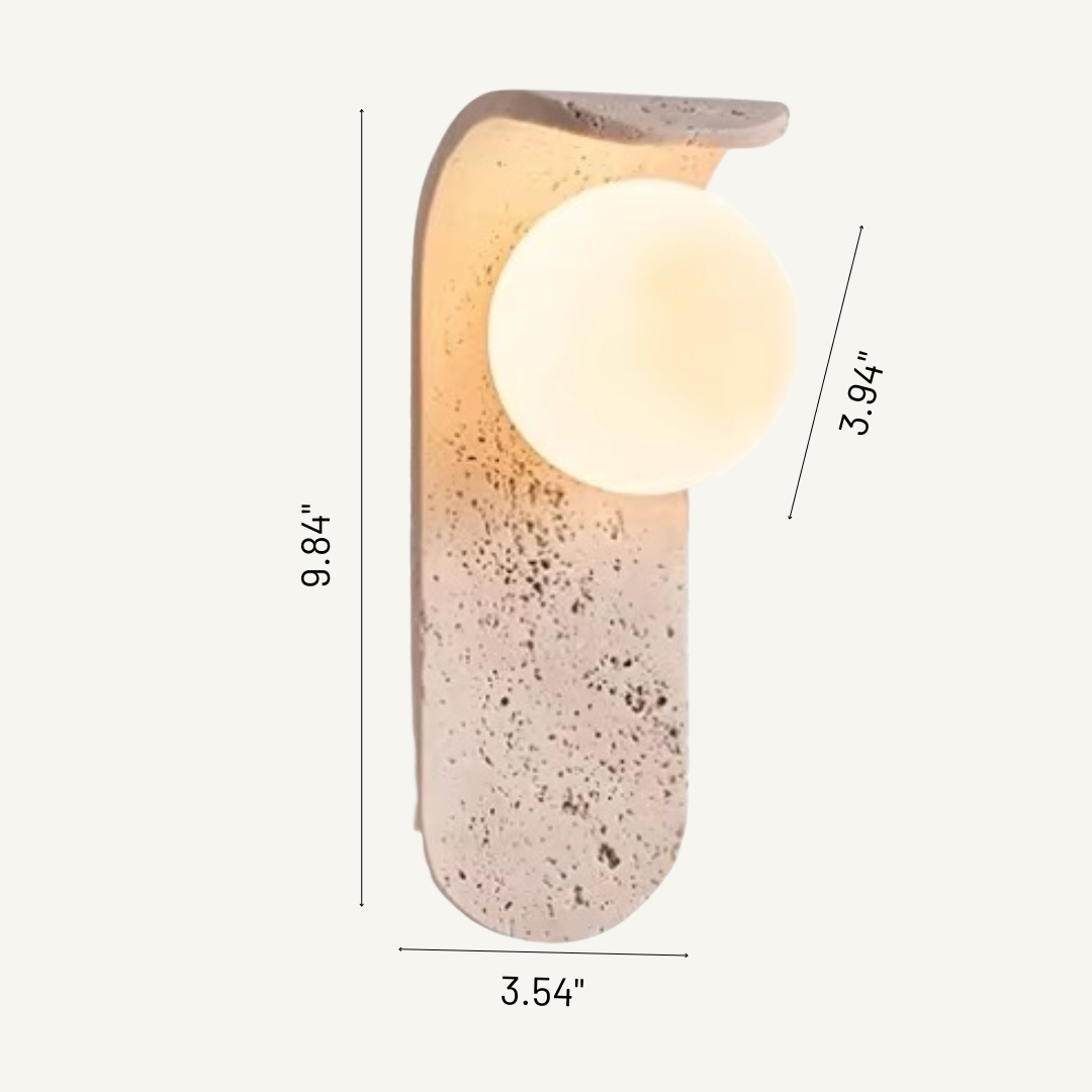 Lumo Marble Glass Globe Wall Sconce