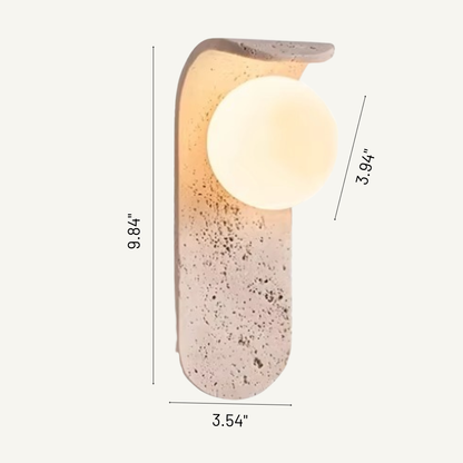 Lumo Marble Glass Globe Wall Sconce