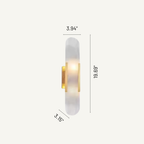 Aurex Gold Marble Linear Wall Sconce