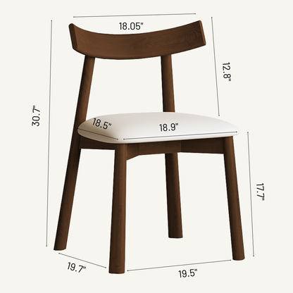 Oslo Modern Solid Wood Dining Chair Set