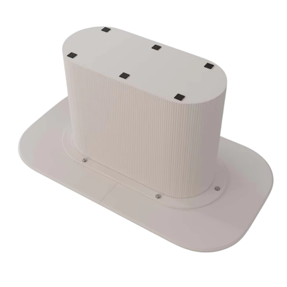 Riviera Fluted Wood Dining Table in White