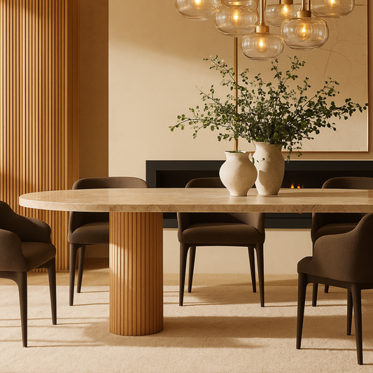 Fjord Nordic Marble Dining Table