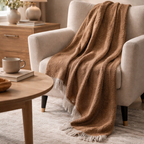 Aarhus Luxury Throw Blanket in Orange