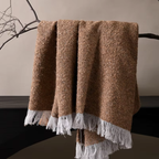 Aarhus Luxury Throw Blanket in Orange