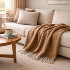 Aarhus Luxury Throw Blanket in Orange
