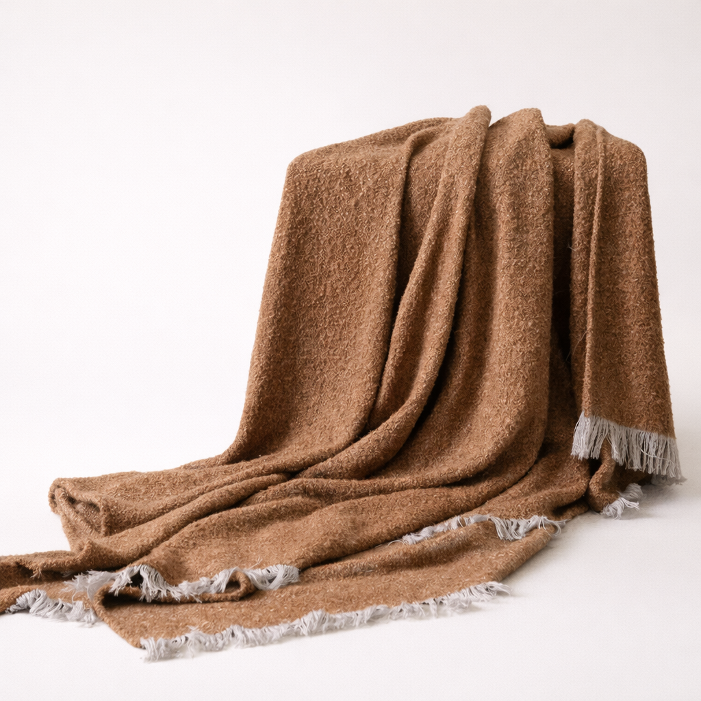 Aarhus Luxury Throw Blanket in Orange
