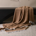 Aarhus Luxury Throw Blanket in Orange