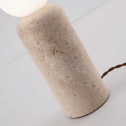 Hakuba Wasabi-Style Minimalist Stone Desk Lamp