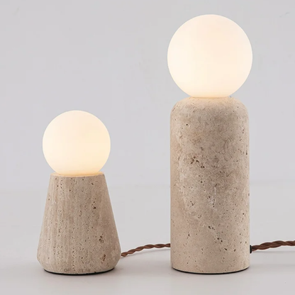 Hakuba Wasabi-Style Minimalist Stone Desk Lamp
