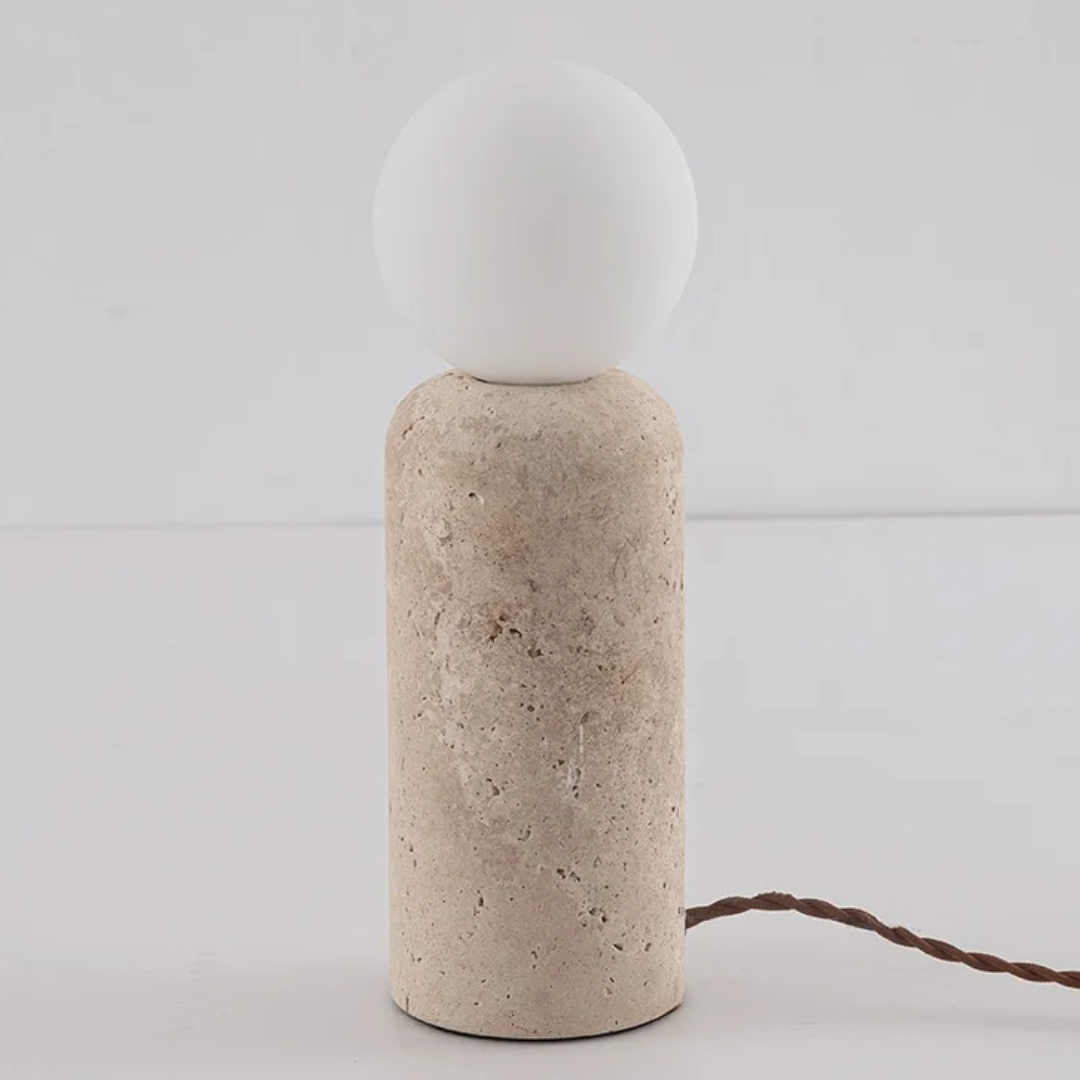 Hakuba Wasabi-Style Minimalist Stone Desk Lamp