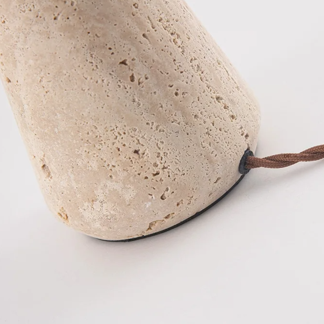 Hakuba Wasabi-Style Minimalist Stone Desk Lamp
