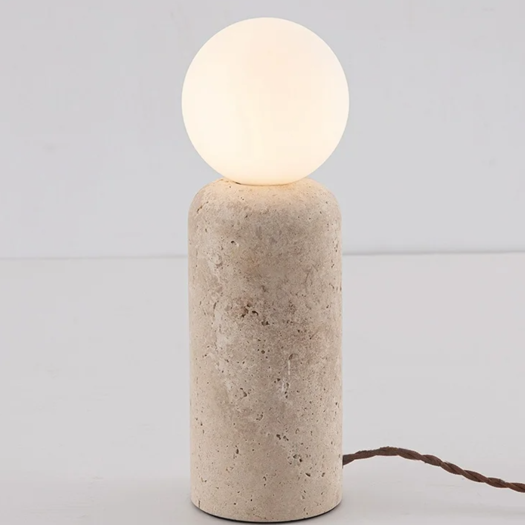 Hakuba Wasabi-Style Minimalist Stone Desk Lamp