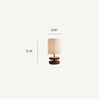 Handmade Rope Shade Wooden Table Lamp