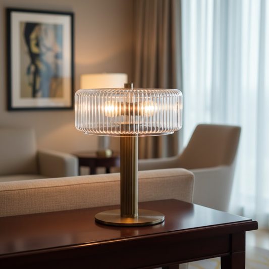 Jutland Luxury Glass Mushroom Table Lamp
