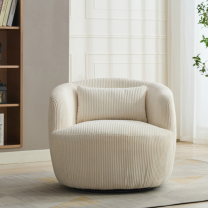 Kyoto Modern Accent Chair with 360° Rotation