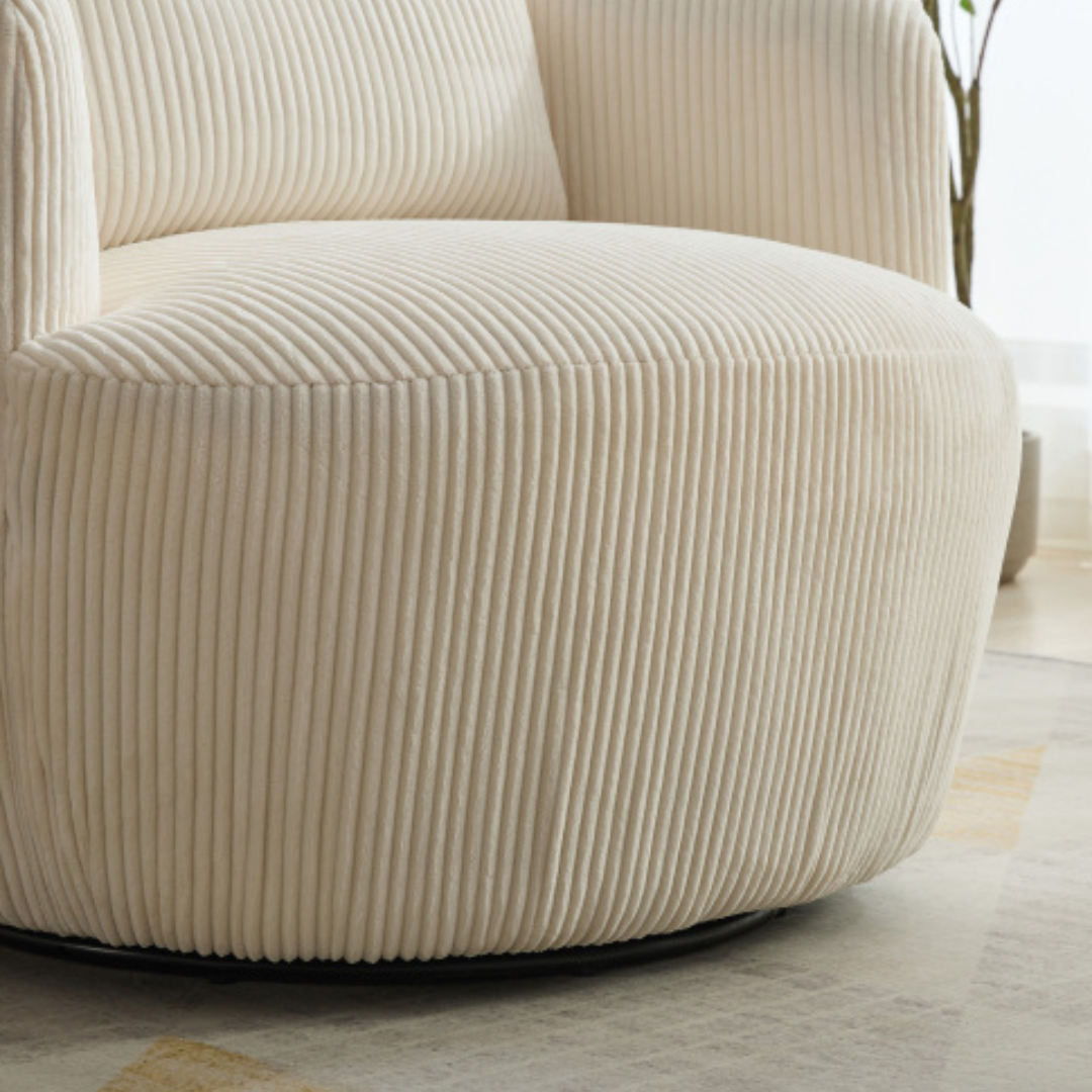Kyoto Modern Accent Chair with 360° Rotation