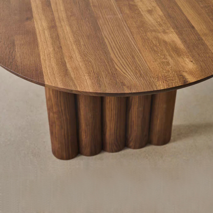 Kyoto Modern Oval Dining Table in Walnut