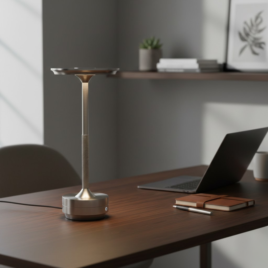 Luca Portable Metal Touch Table Lamp
