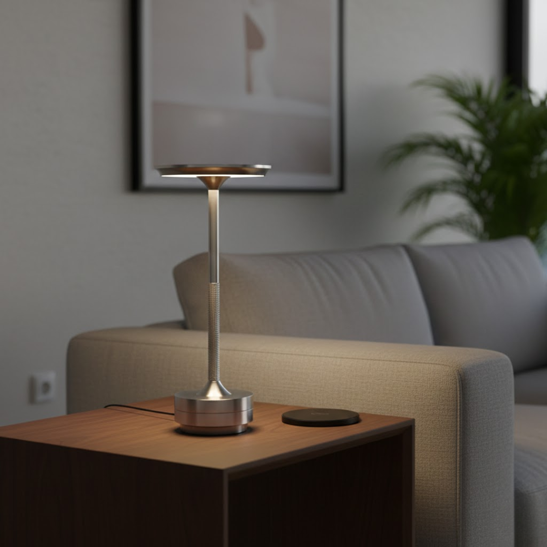 Luca Portable Metal Touch Table Lamp