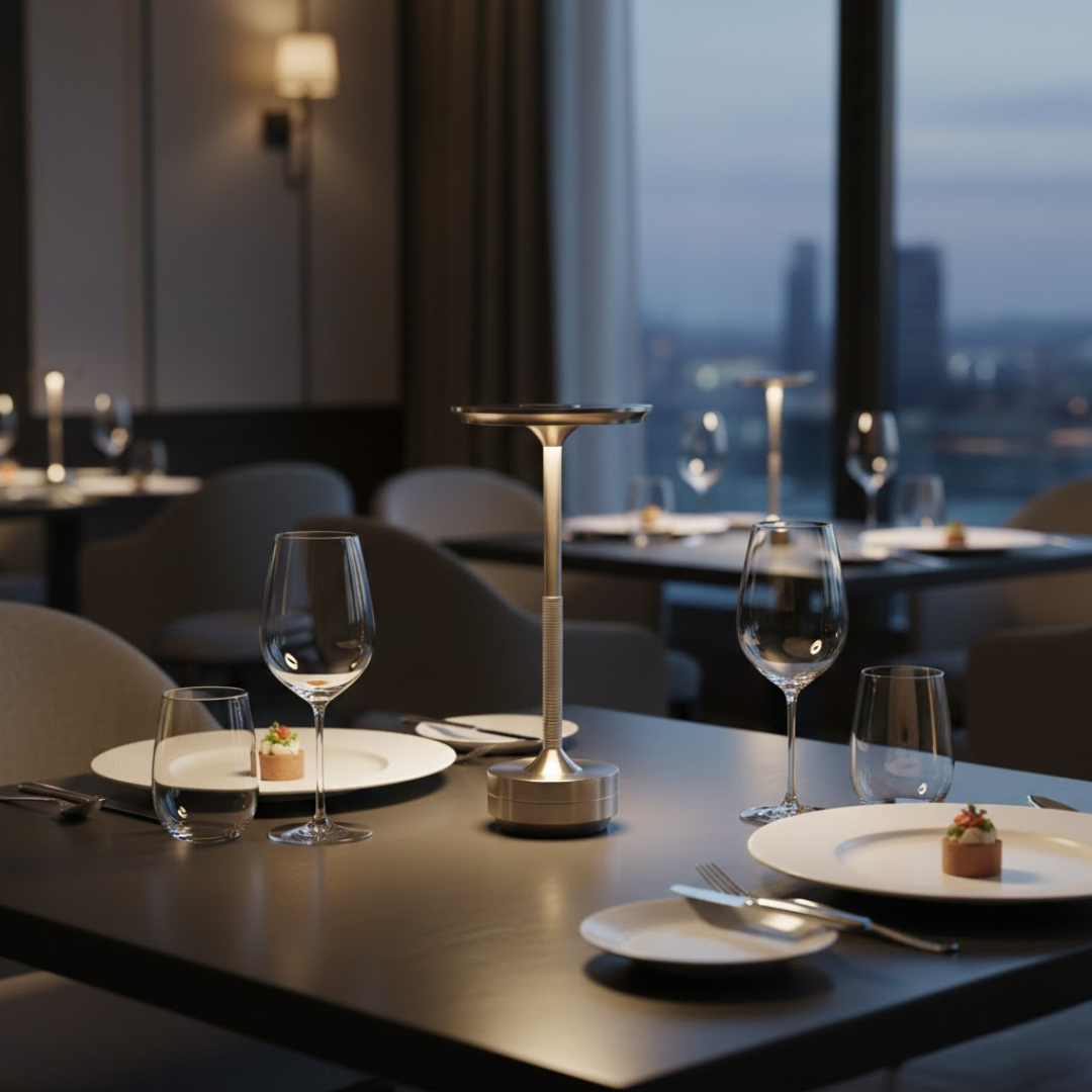 Luca Portable Metal Touch Table Lamp