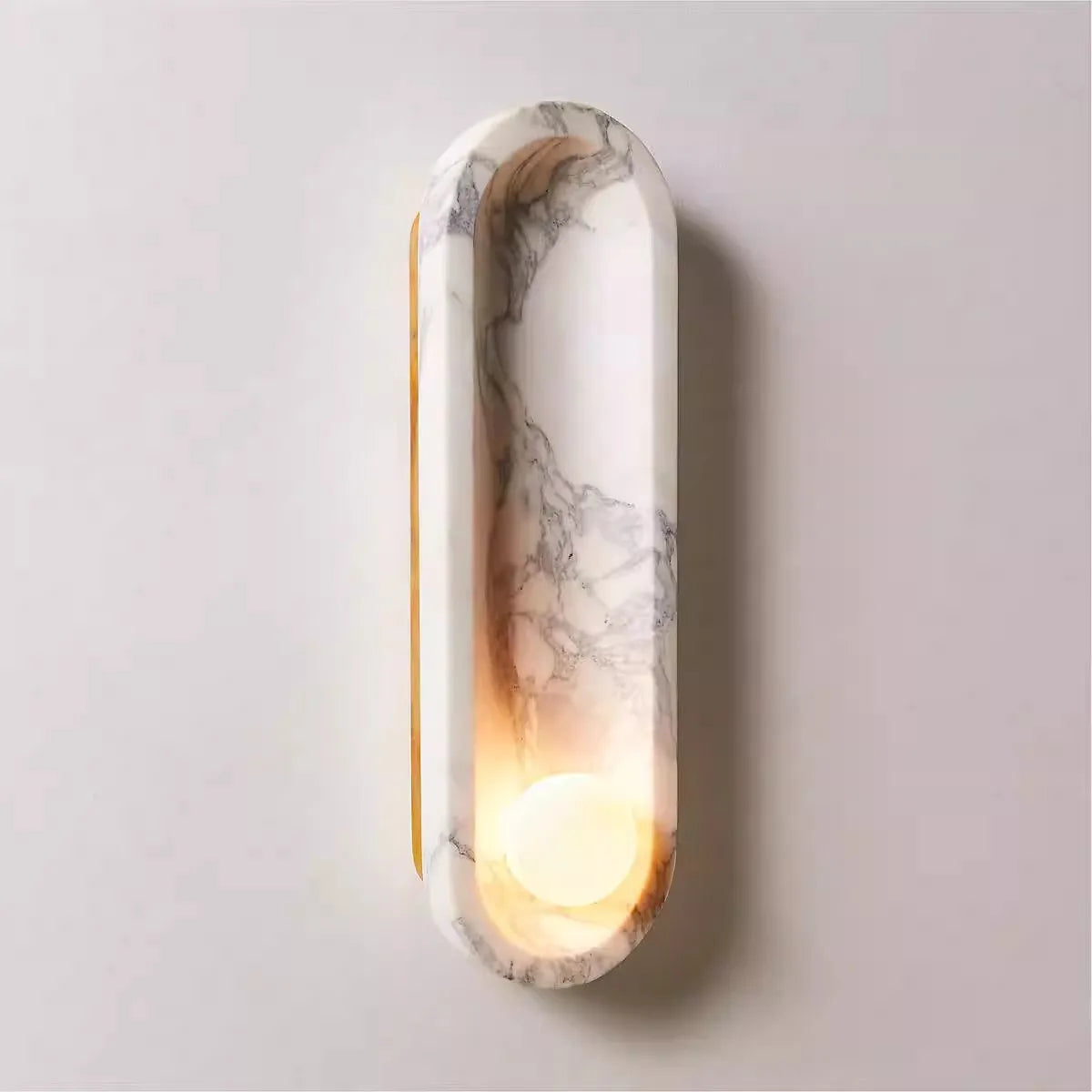 Lucca Calacatta Marble Wall Lamp