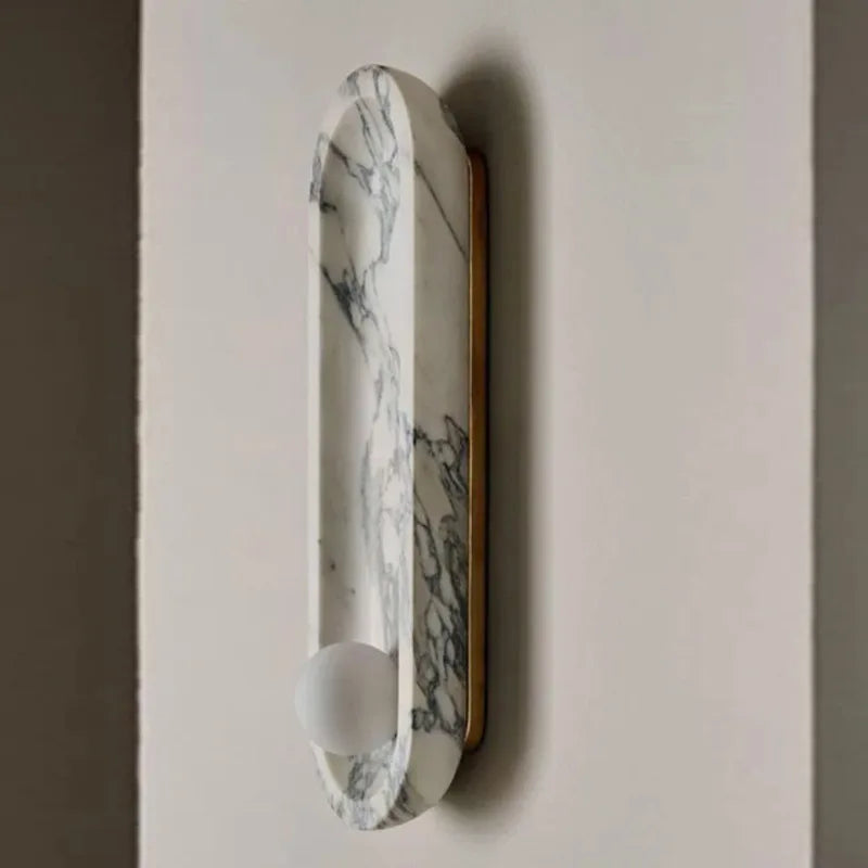 Lucca Calacatta Marble Wall Lamp