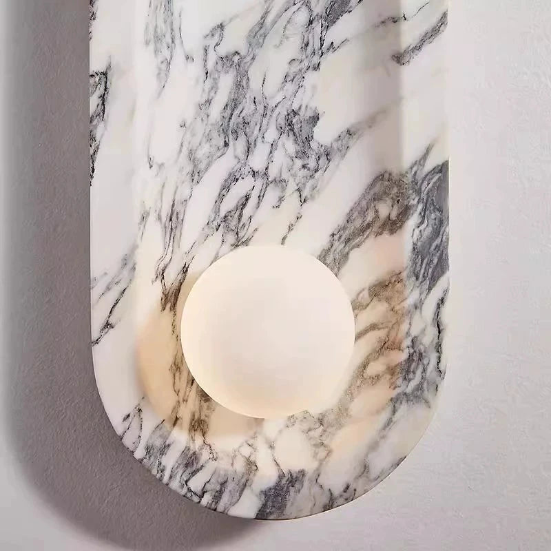 Lucca Calacatta Marble Wall Lamp