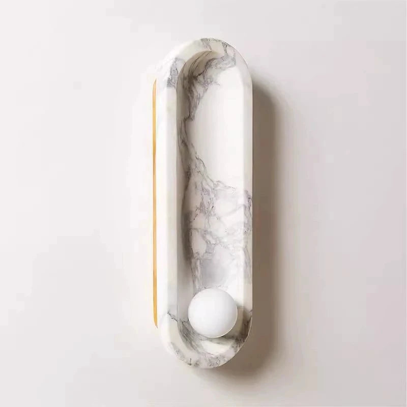 Lucca Calacatta Marble Wall Lamp