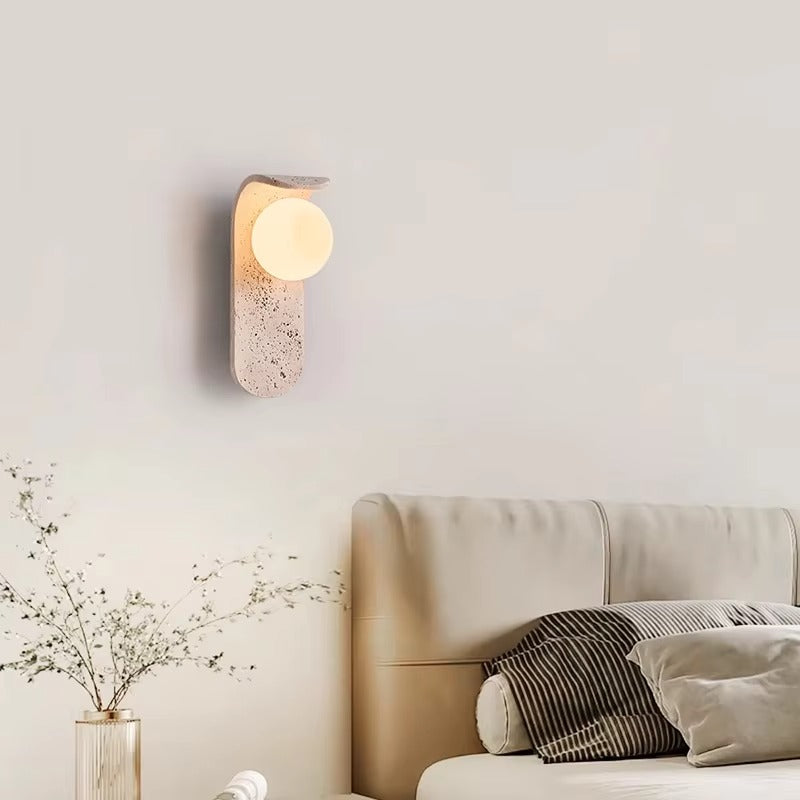 Lumo Marble Glass Globe Wall Sconce