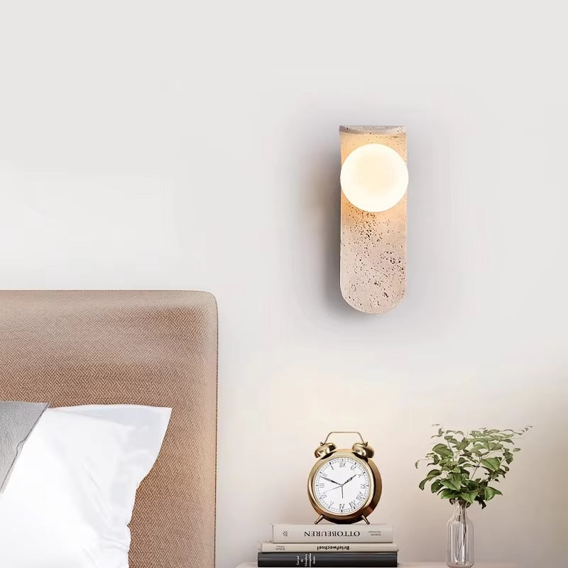 Lumo Marble Glass Globe Wall Sconce