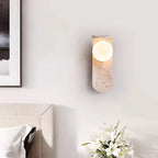 Lumo Marble Glass Globe Wall Sconce