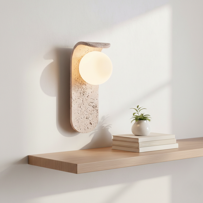 Lumo Marble Glass Globe Wall Sconce