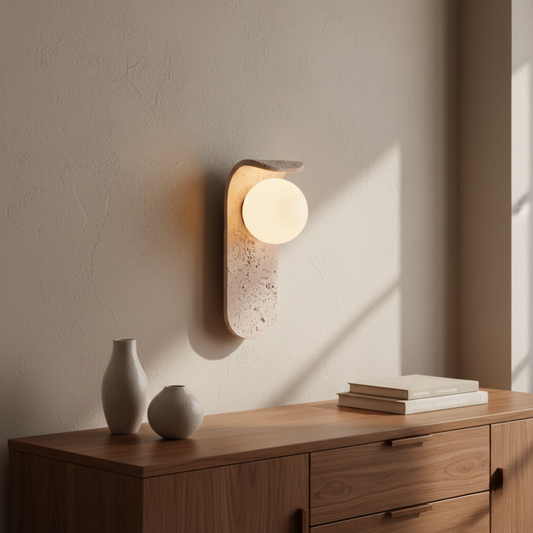 Lumo Marble Glass Globe Wall Sconce