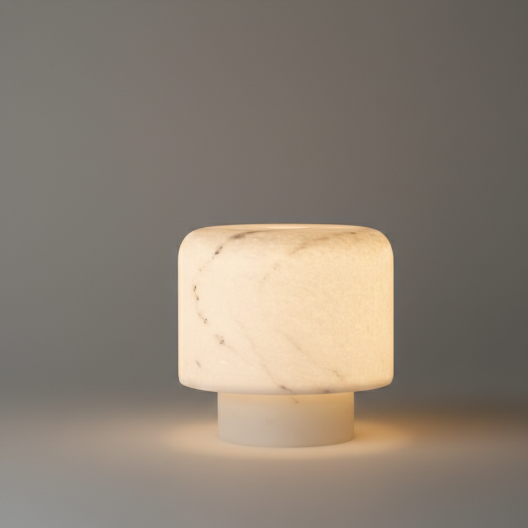 Luna Spanish Marble Table Lamp