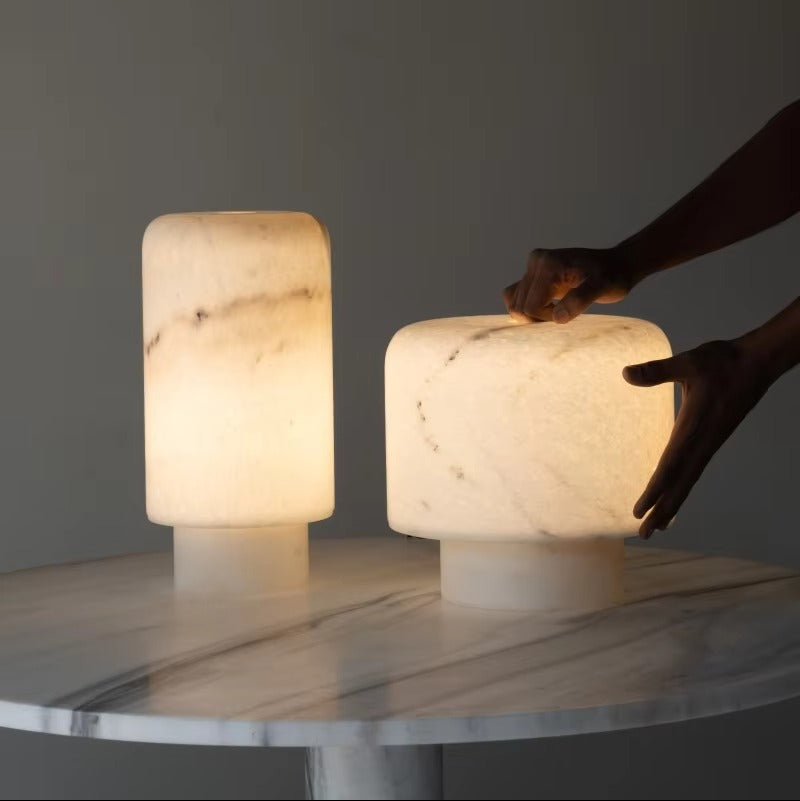Luna Spanish Marble Table Lamp