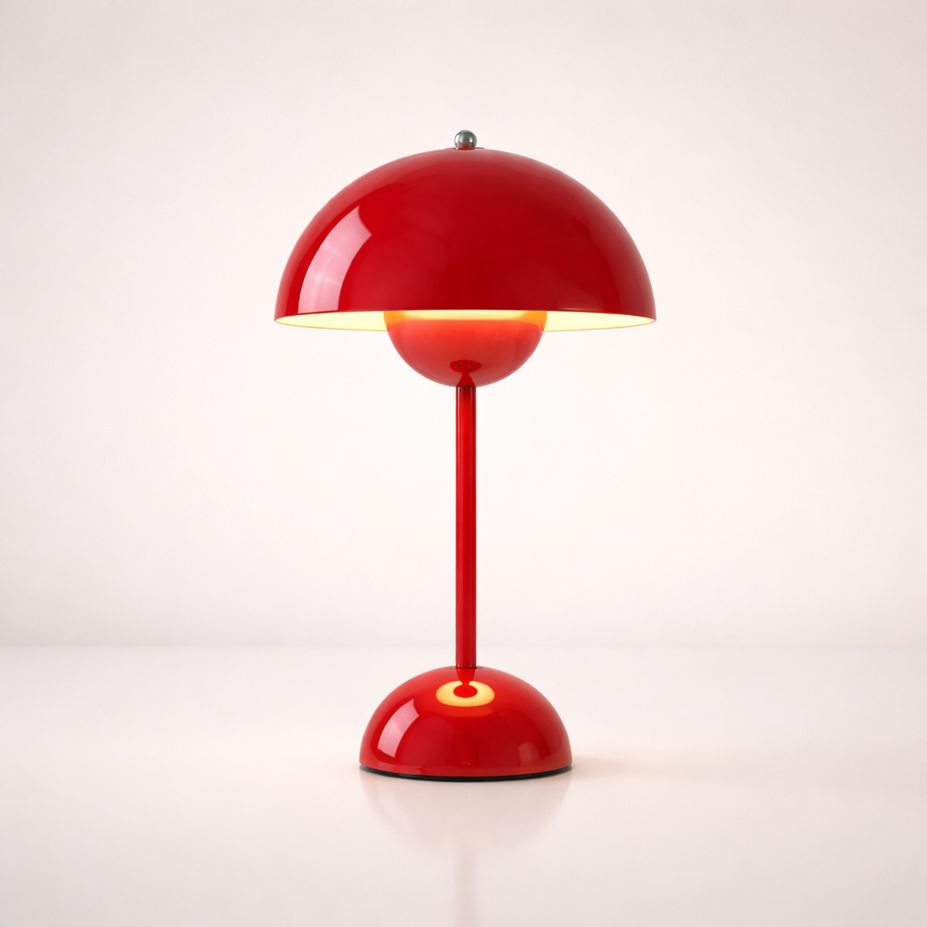 Lund Contemporary LED Mushroom Desk Lamp with Touch Control