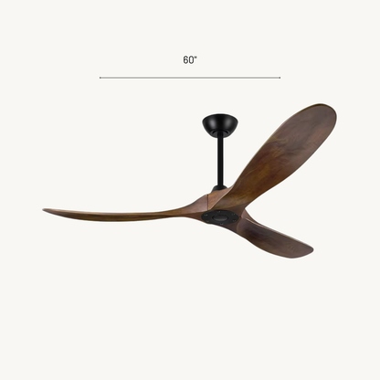 Malibu 60-Inch Wooden Ceiling Fan