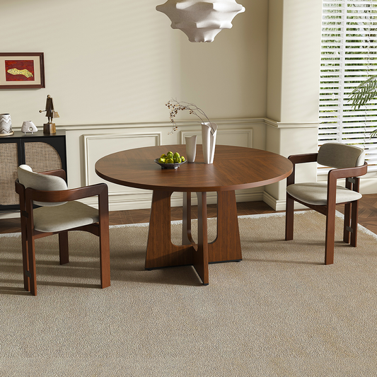 Marseille Modern Round Dining Table for Six