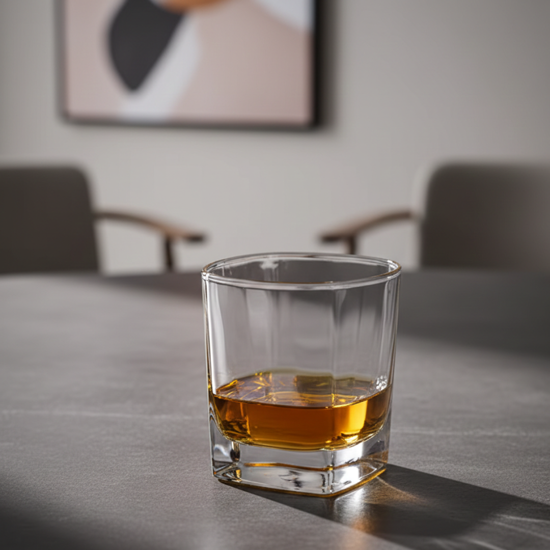 Matterhorn Modern Square Whiskey Glass 2pcs Set