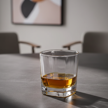 Matterhorn Modern Square Whiskey Glass 2pcs Set