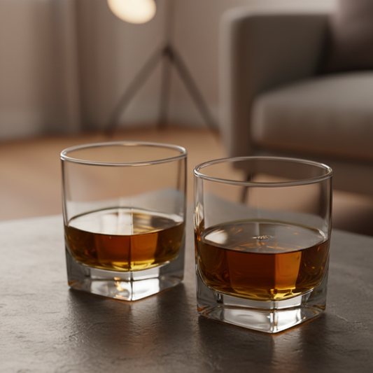 Matterhorn Modern Square Whiskey Glass 2pcs Set