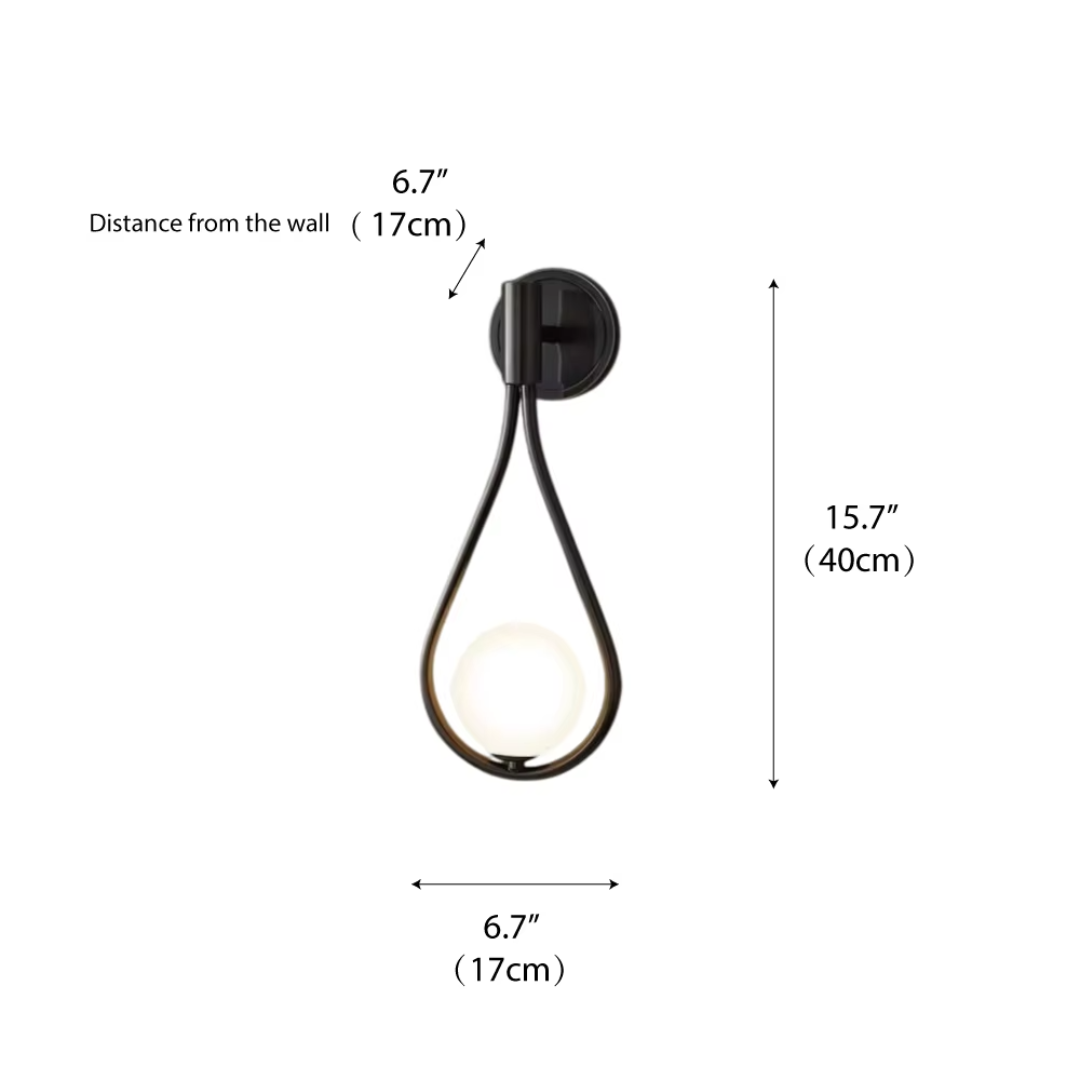 Milan Minimalist Teardrop Wall Sconce