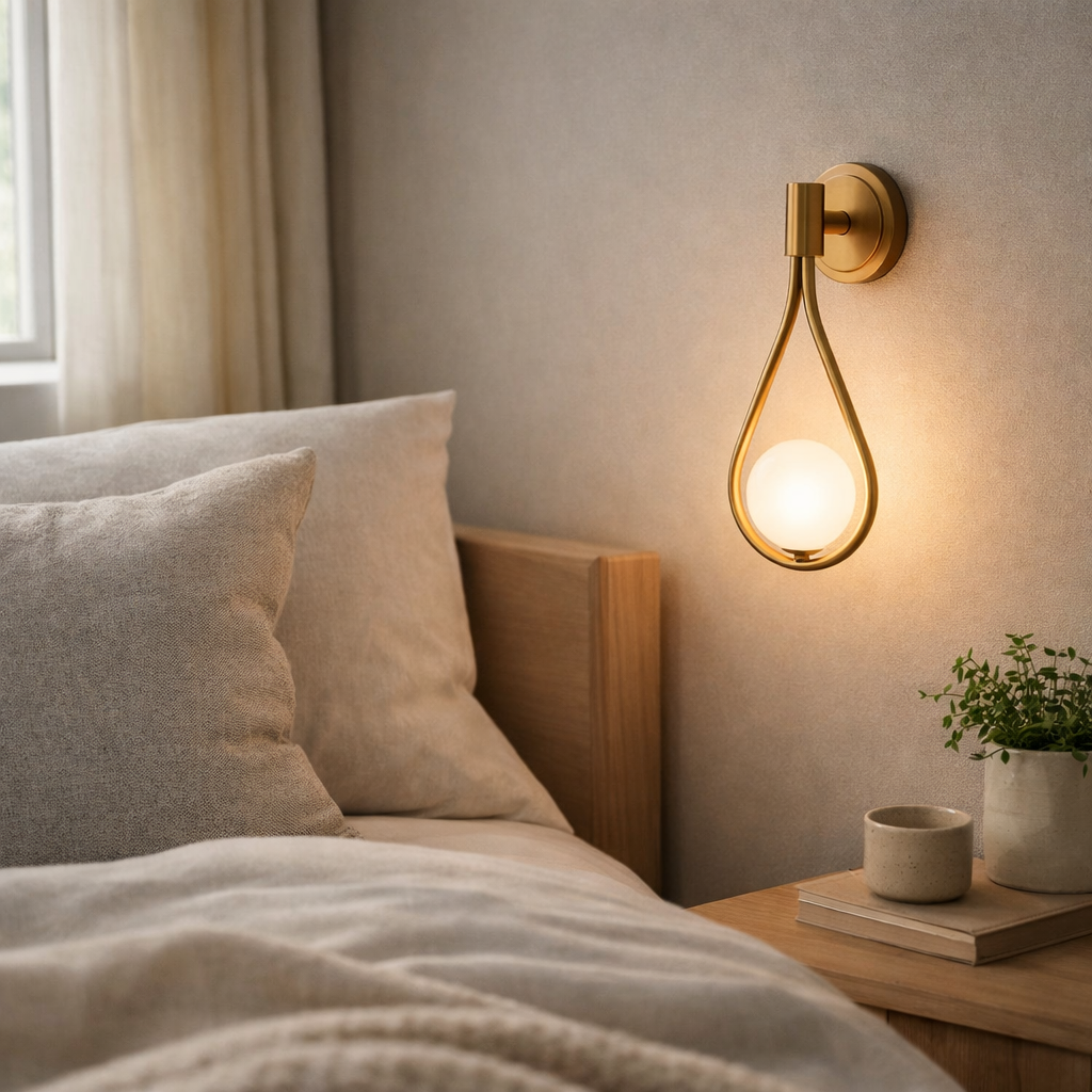 Milan Minimalist Teardrop Wall Sconce