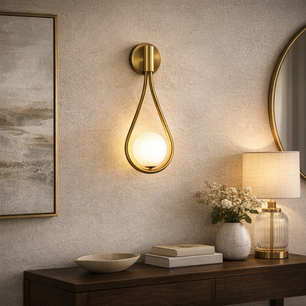 Milan Minimalist Teardrop Wall Sconce