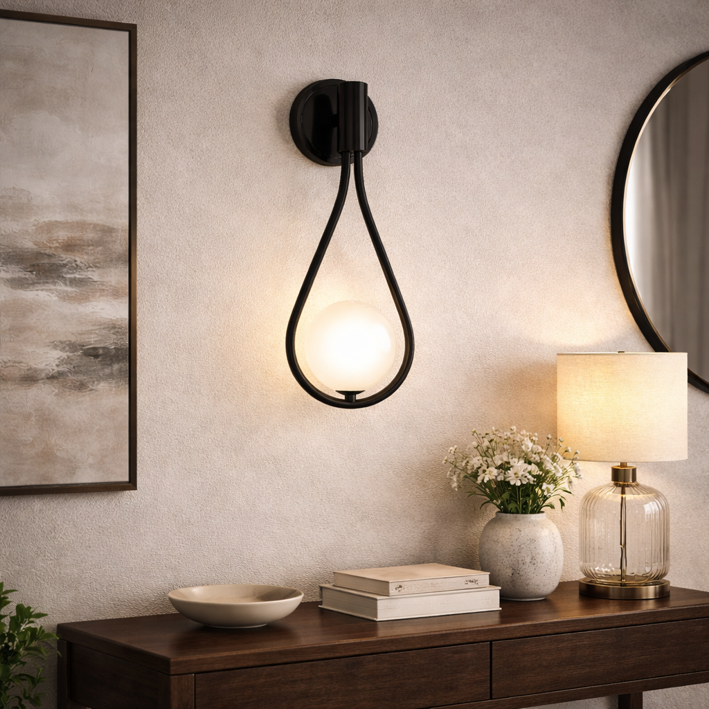 Milan Minimalist Teardrop Wall Sconce