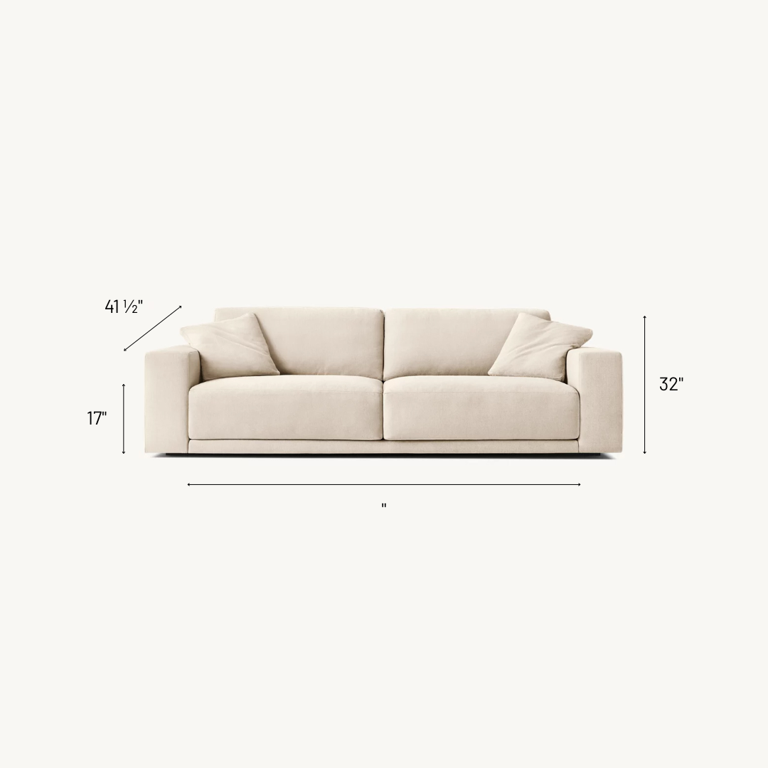 Monaco Modern Luxury Two-Seater Sofa